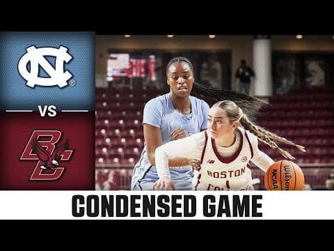 North Carolina vs. Boston College Condensed Game | 2025-26 ACC Women’s Basketball