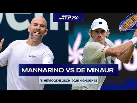 Adrian Mannarino vs. Alex de Minaur Highlights | ‘s-Hertogenbosch 2026 Semi-Final