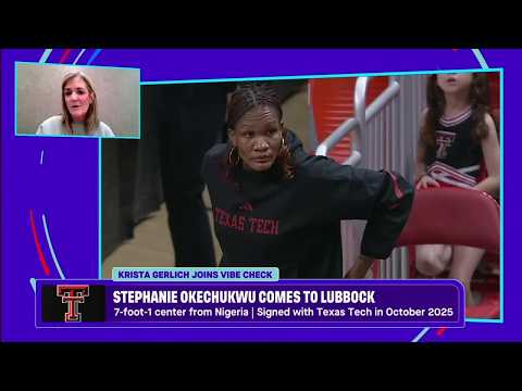 How Texas Tech landed 7'1" Stephanie Okechukwu, the TALLEST women’s CBB player ever | Vibe Check