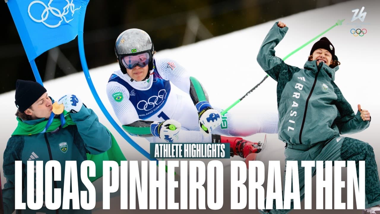 HISTORY FOR BRAZIL 🇧🇷🥇 Lucas Pinheiro Braathen at Milano Cortina 2026 | Athlete Highlights