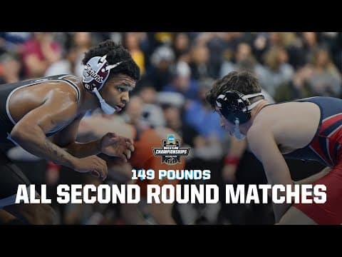 149 pound 2nd round (all 8 matches) 2025 NCAA wrestling championships