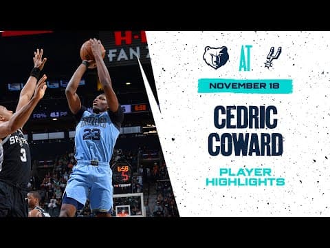 Cedric Coward Highlights vs. San Antonio Spurs