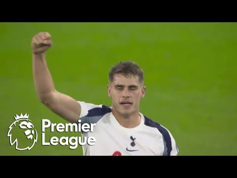 Micky van de Ven's brace doubles Spurs' lead against Everton | Premier League | NBC Sports