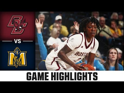 Boston College vs. Murray State Highlights | 2025-26 ACC Women's Basketball