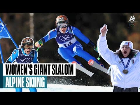 Federica Brignone Claims Second Gold in Giant Slalom 🇮🇹⛷️ | #milanocortina2026
