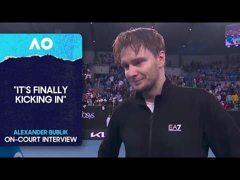 Alexander Bublik On-Court Interview | Australian Open 2026 Second Round