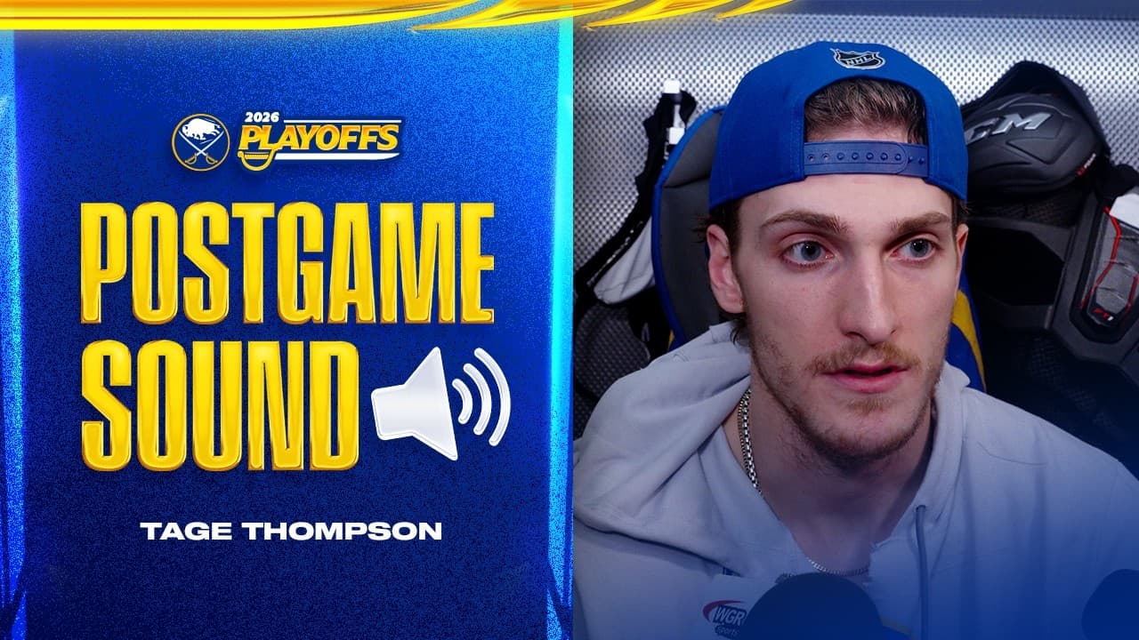 "Flush That And Move On" | Tage Thompson After Game 2 Loss To Montreal Canadiens | Buffalo Sabres