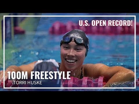 Torri Huske Takes Down U.S. Open Record in Stacked 100M Freestyle | 2025 Toyota Nationals