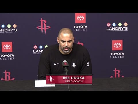 Ime Udoka with a Press Conference vs Orland Magic