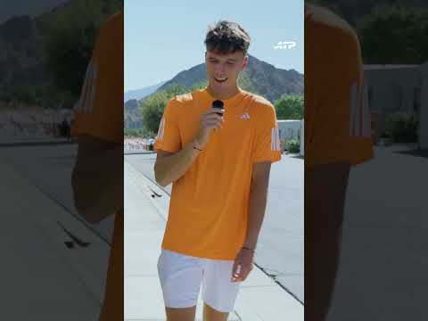 Courtside confessions with Jakub Mensik 🎤🎾