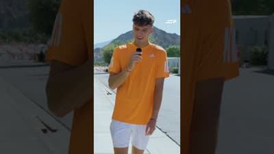 Courtside confessions with Jakub Mensik 🎤🎾