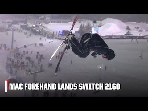 Mac Forehand wins gold in Men’s Ski Big Air with switch 2160 | 2026 X Games
