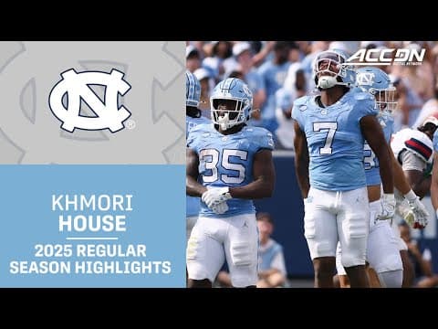 Khmori House 2025 Regular Season Highlights | UNC LB