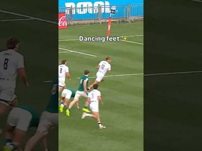 Will Knight shows off his dancing feet for England U20 Men ✨ | #englandrugby #rugby
