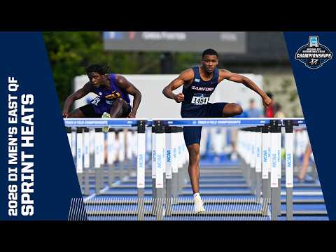Every men's sprint heat from the 2026 NCAA Division I East Quarterfinal Round track and field meet