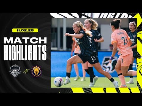 Spirit Wraps Up Regular Season With Road Loss to Utah | Spirit vs Royals Match Highlights | 11.02.25