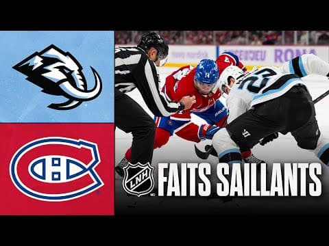 Mammoth vs Canadiens 8/11/25 | Faits saillants