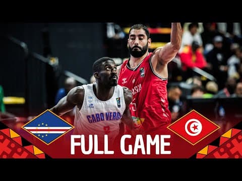 Qualif to Quarter Finals | Cape Verde v Tunisia | Full Basketball Game | FIBA AfroBasket 2025