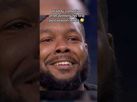 Winning means something to Vladdy 💙 #vladimirguerrerojr #Postseason #MLB  #BlueJays #ALCS #ALDS