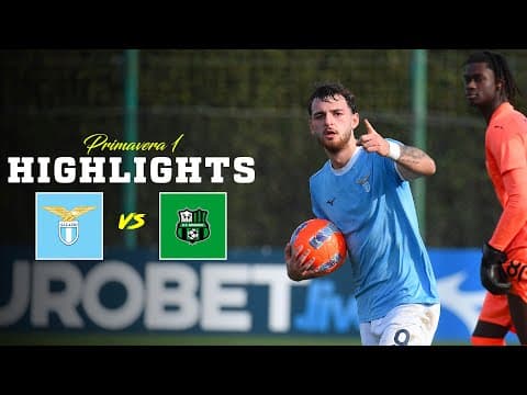 📽️ PARI IN EXTREMIS | LAZIO-SASSUOLO 1-1 | HIGHLIGHTS PRIMAVERA 1