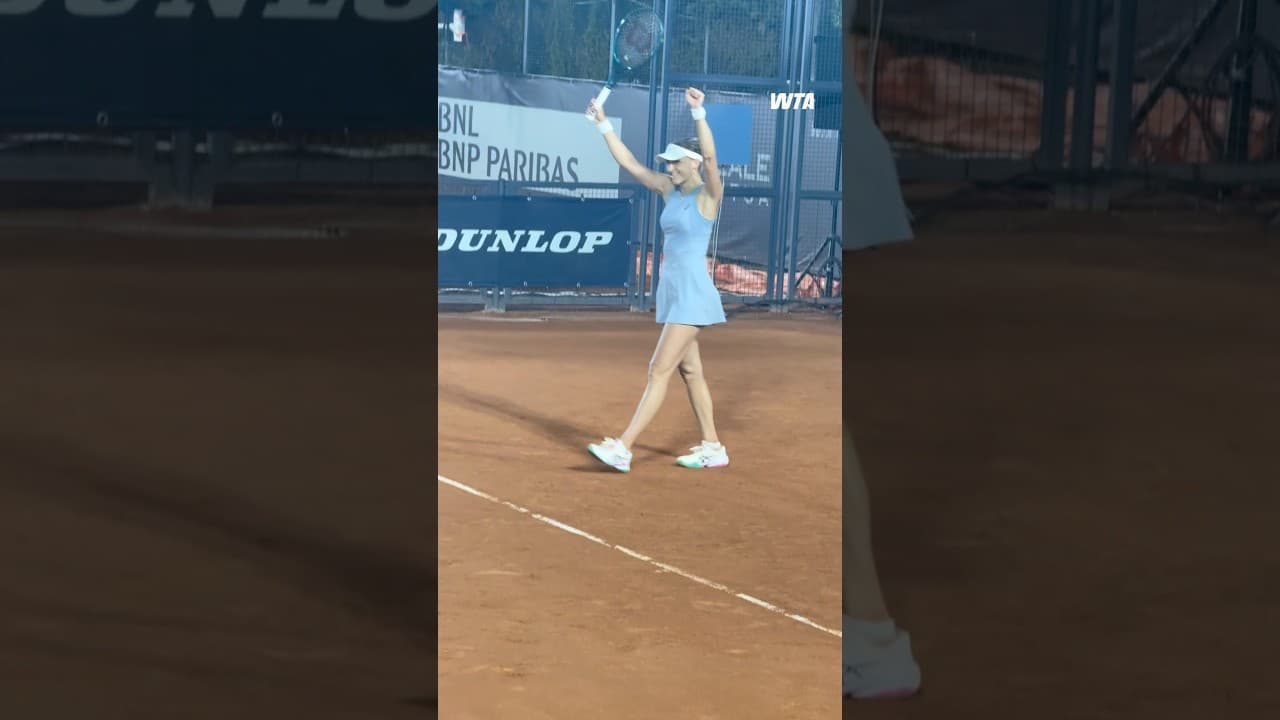Rebeka Masarova defeats Fernandez 4-6, 6-4, 6-4 to head in Round 3 in Rome 🤩 #IBI26