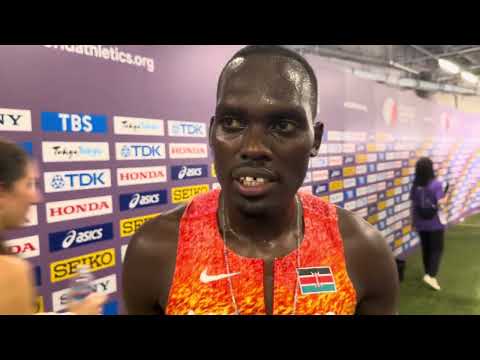 Reynold Cheruiyot proud to win his first 1500m medal for Kenya