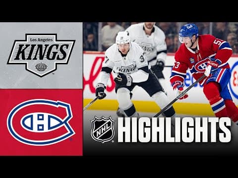 NHL Highlights | Kings vs. Canadiens | November 11, 2025
