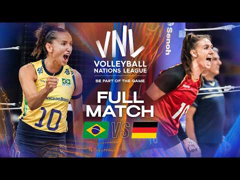 Brazil 🇧🇷 vs. Germany 🇩🇪 - Quarter Final | VNL 2025 - Full Match