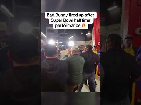 This energy after the Super Bowl Halftime ❤️🔋 (via @villastacoslosangeles/IG)