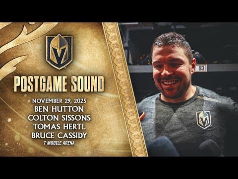 🎥 POSTGAME SOUND: Hutton, Sissons, Hertl & Cassidy