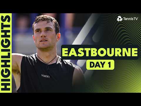 Draper Back On Court vs Giron; Popyrin vs Choinski & More | Eastbourne 2026 Day 1 Highlights