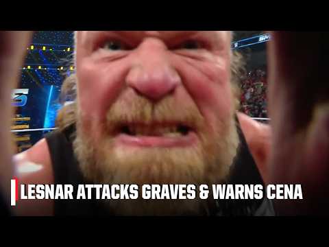 Brock Lesnar hits Corey Graves with 2 F-5s & sends warning to John Cena | WWE on ESPN