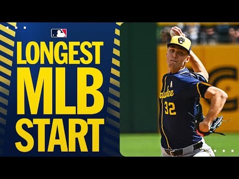 The longest start of Jacob Misiorowski's career! 💪 (Including a 10-pitch BATTLE to end the day!)