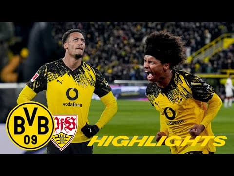 Joy and sorrow in six-goal thriller | BVB - VfB Stuttgart 3:3 | Highlights