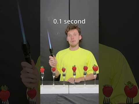 Powerful Lighter vs Strawberry!