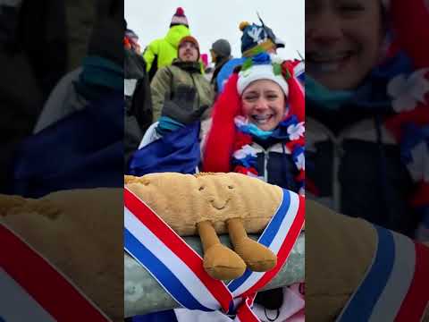 #Biathlon fans deserve a medal for showing up in style! 😎