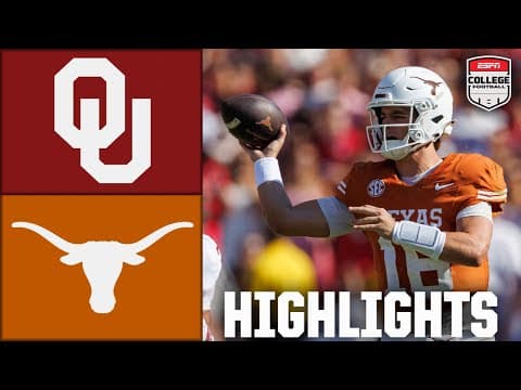 Red River Rivalry 😤 Oklahoma Sooners vs. Texas Longhorns | Full Game Highlights | ESPN CFB