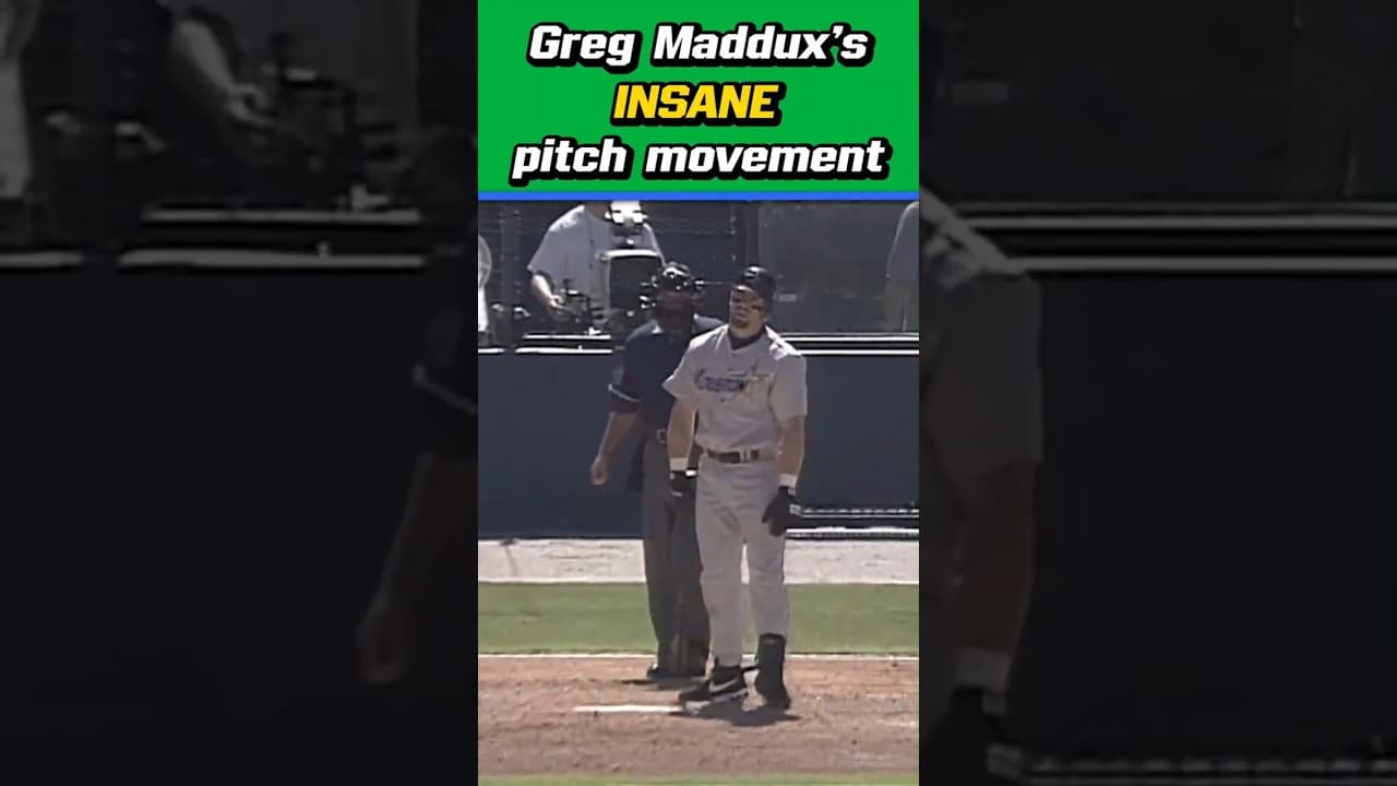 Maddux's 2-seamer had magnets on it!