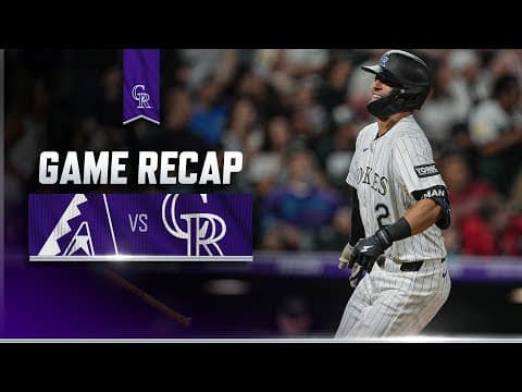 D-backs vs. Rockies Game Highlights (8/16/25) | MLB Highlights