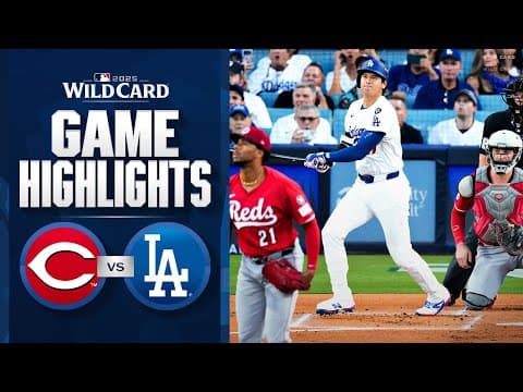 Reds vs. Dodgers NL Wild Card Game 1 Highlights (9/30/25) | MLB Highlights