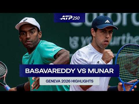 Nishesh Basavareddy vs Jaume Munar  Highlights | Geneva 2026 Round 1