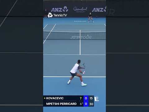 Mpetshi Perricard dials up the heat in Brisbane 🔥 #BrisbaneTennis #Tennis #ATPTour #highlights