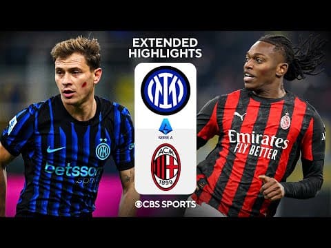 Inter vs. AC Milan: Extended Highlights | Serie A | CBS Sports Golazo