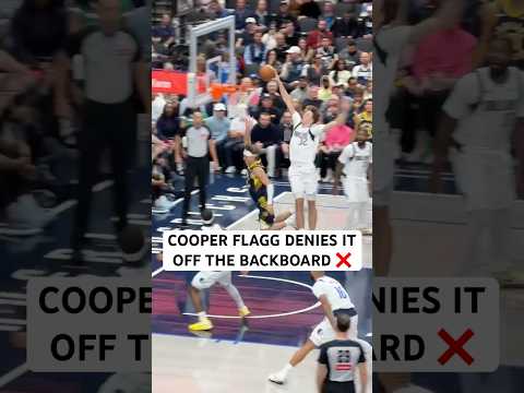 Cooper Flagg blocks Mac McClung off the backboard!