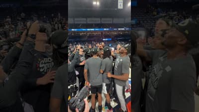 Win together 🤝 celebrate together #spurs #nba #playoffs #sanantonio