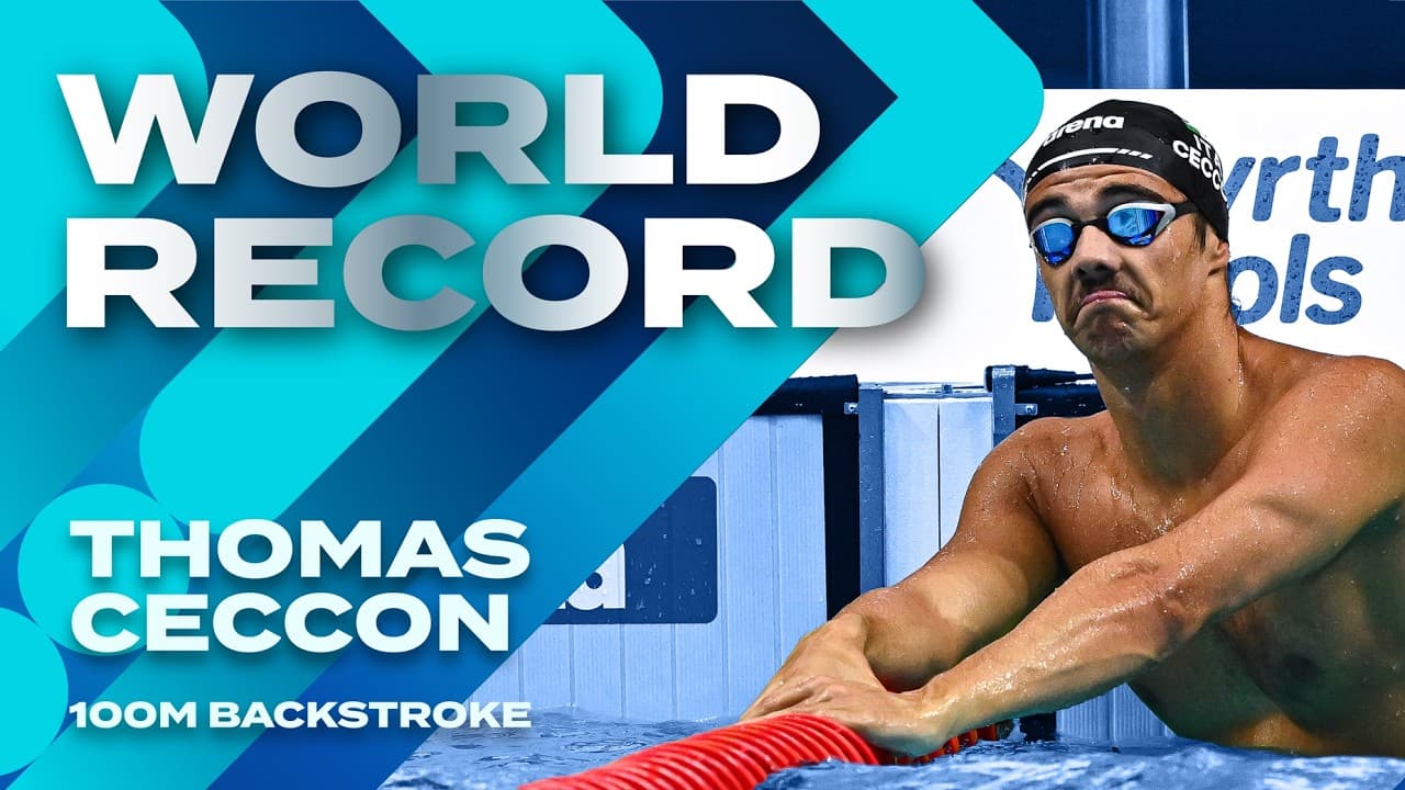 Not too shabby: Ceccon's World Record | 2022 World Aquatics Championships | Men's 100m Backstroke