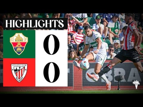 RESUMEN | Elche CF 0-0 Athletic Club | J9 | #LALIGAEASPORTS