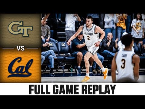 Georgia Tech vs. Cal Full Game Replay | 2025-26 ACC Men's Basketball