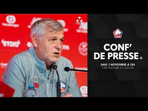 Suivez la conférence de presse avant LOSC - SCO Angers avec le Crédit Mutuel Nord Europe 🎙️