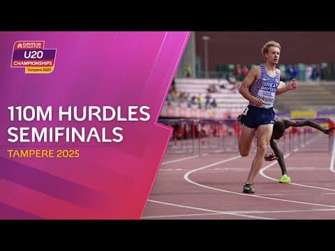 Men's 110m hurdles semifinals replays | Tampere 2025